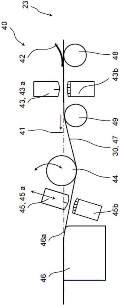 Device and method for making a multi-layer nonwoven fabric from at least one loose fiber web