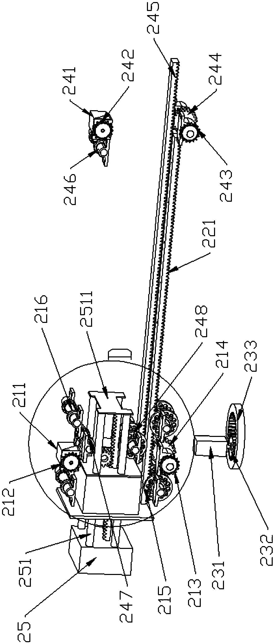 Mast cantilever crane