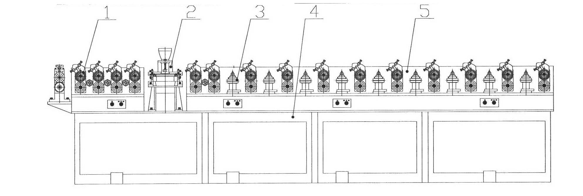 Aluminum alloy flux-cored wire forming machine