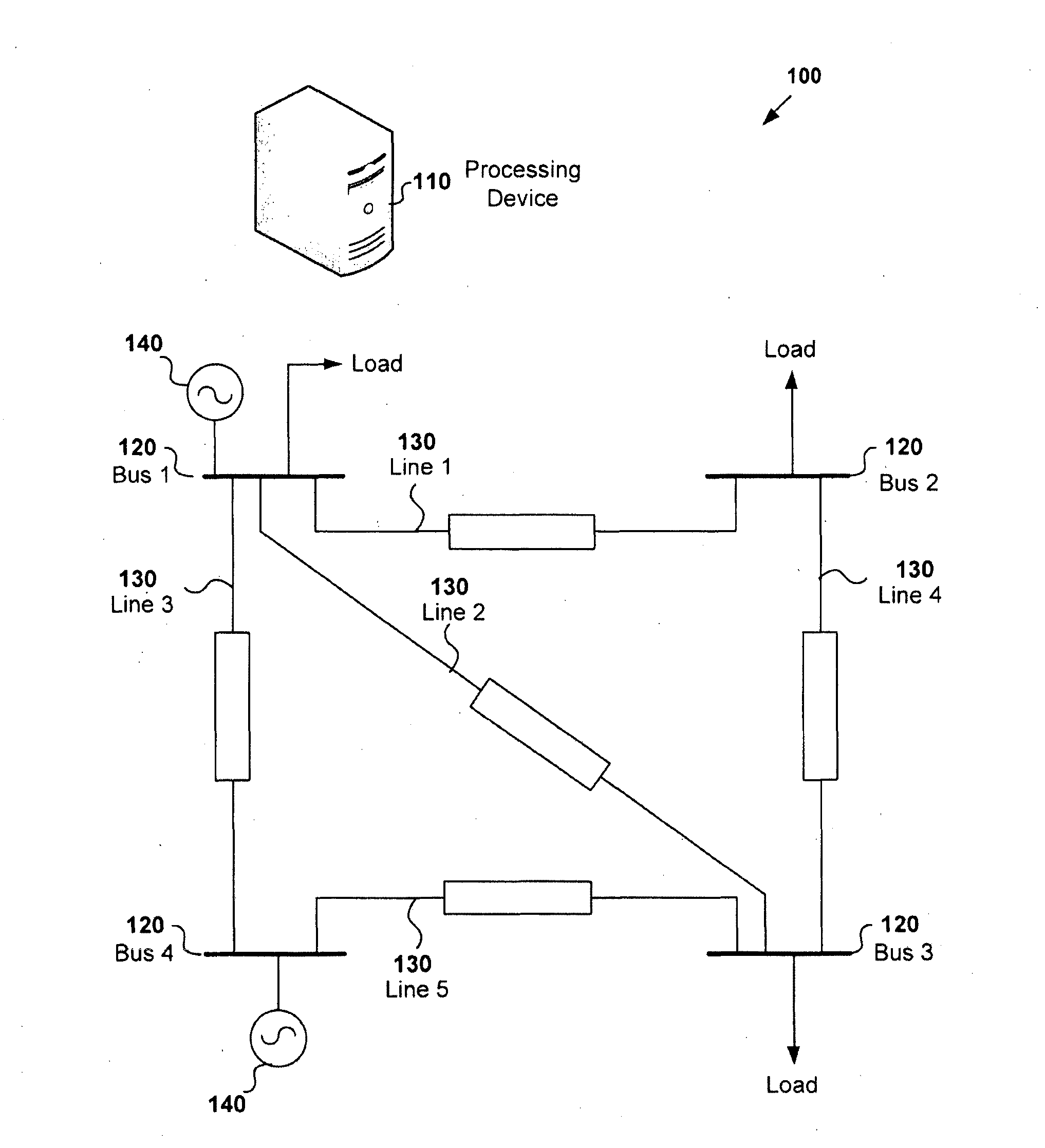 Alternating current (AC) power flow analysis in an electrical power network
