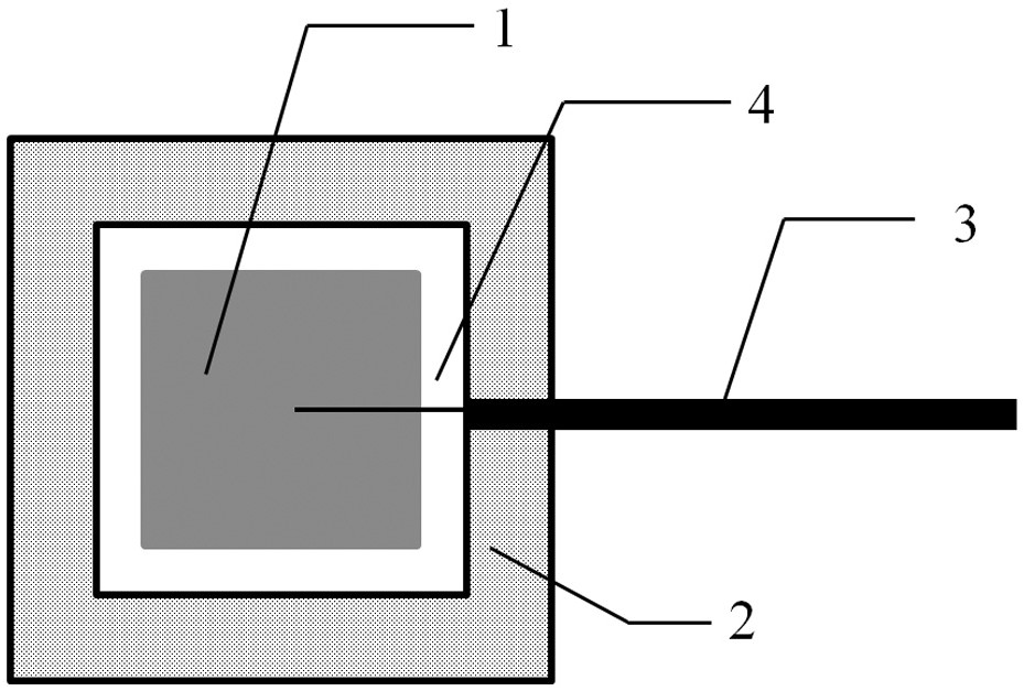 Piezoelectric sensor for monitoring internal unidirectional stress of component and application thereof