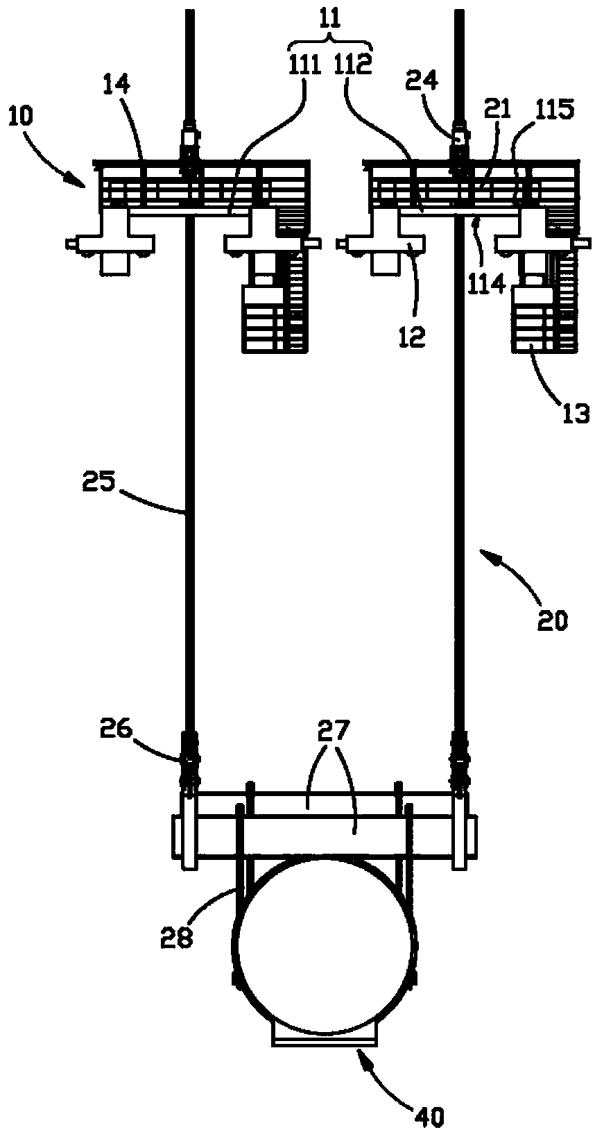 Heavy object horizontal-moving system and horizontal-moving method thereof