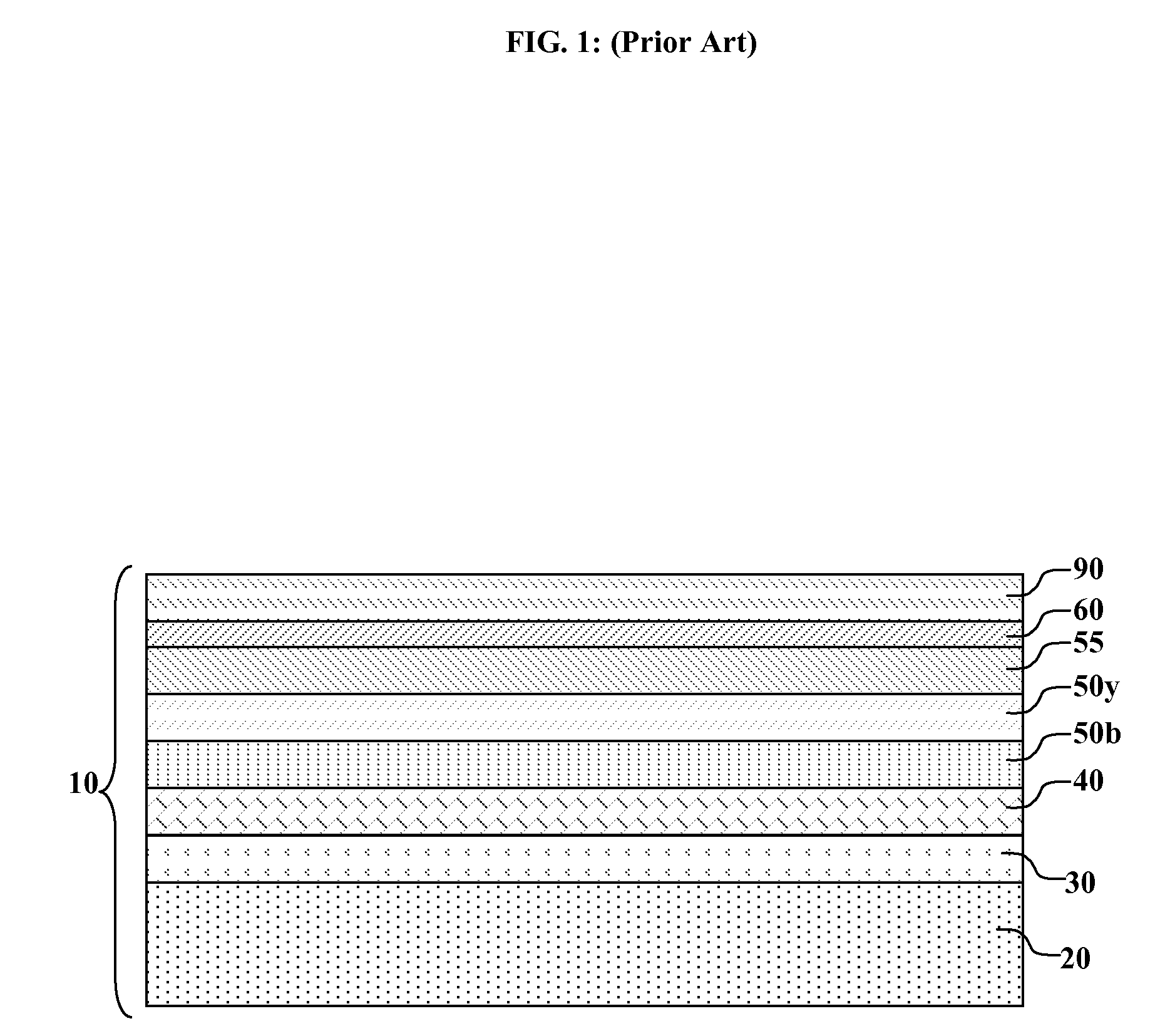 Inverted OLED device with improved efficiency