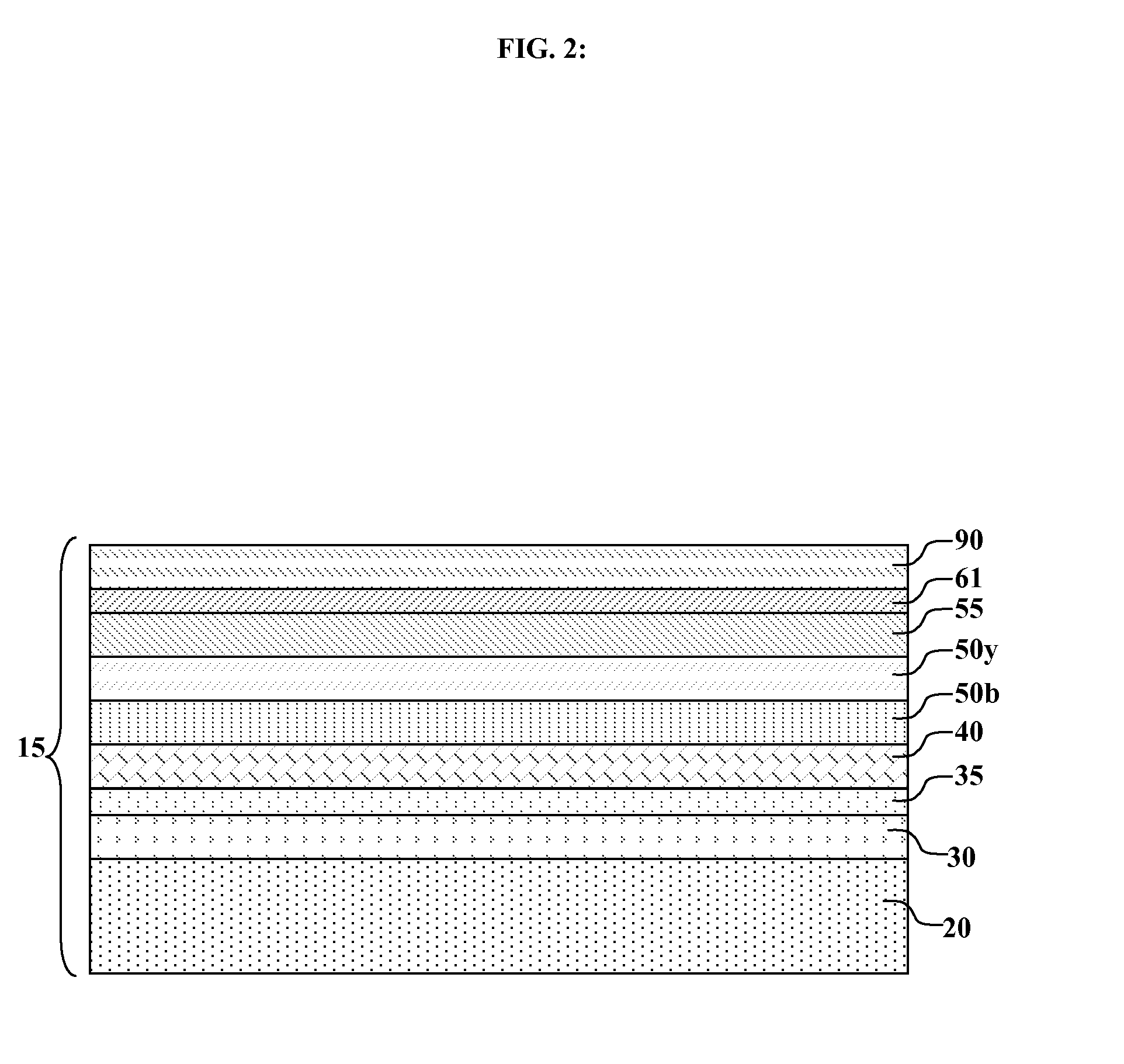 Inverted OLED device with improved efficiency