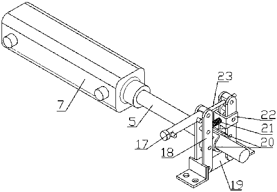 A dual-cylinder type automatic control system and control method for windshields in coal mines