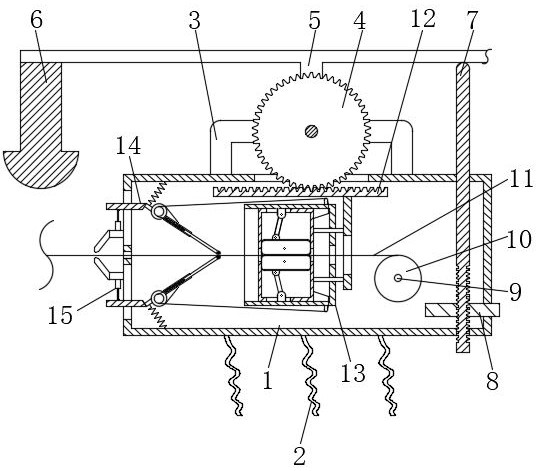 Pressing hemostasis device for cardiovascular internal medicine surgery