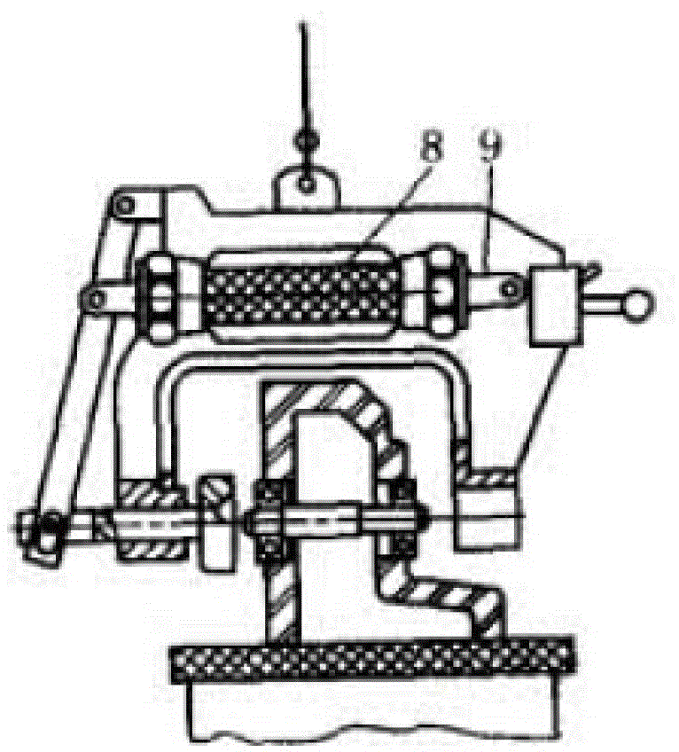 Mobile type pneumatic pressing device