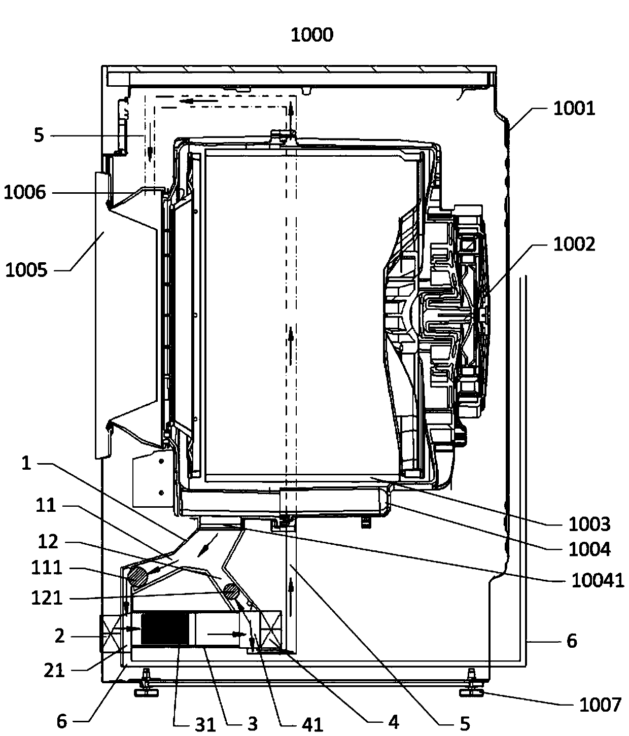 Lint filter assembly and washing apparatus equipped with same