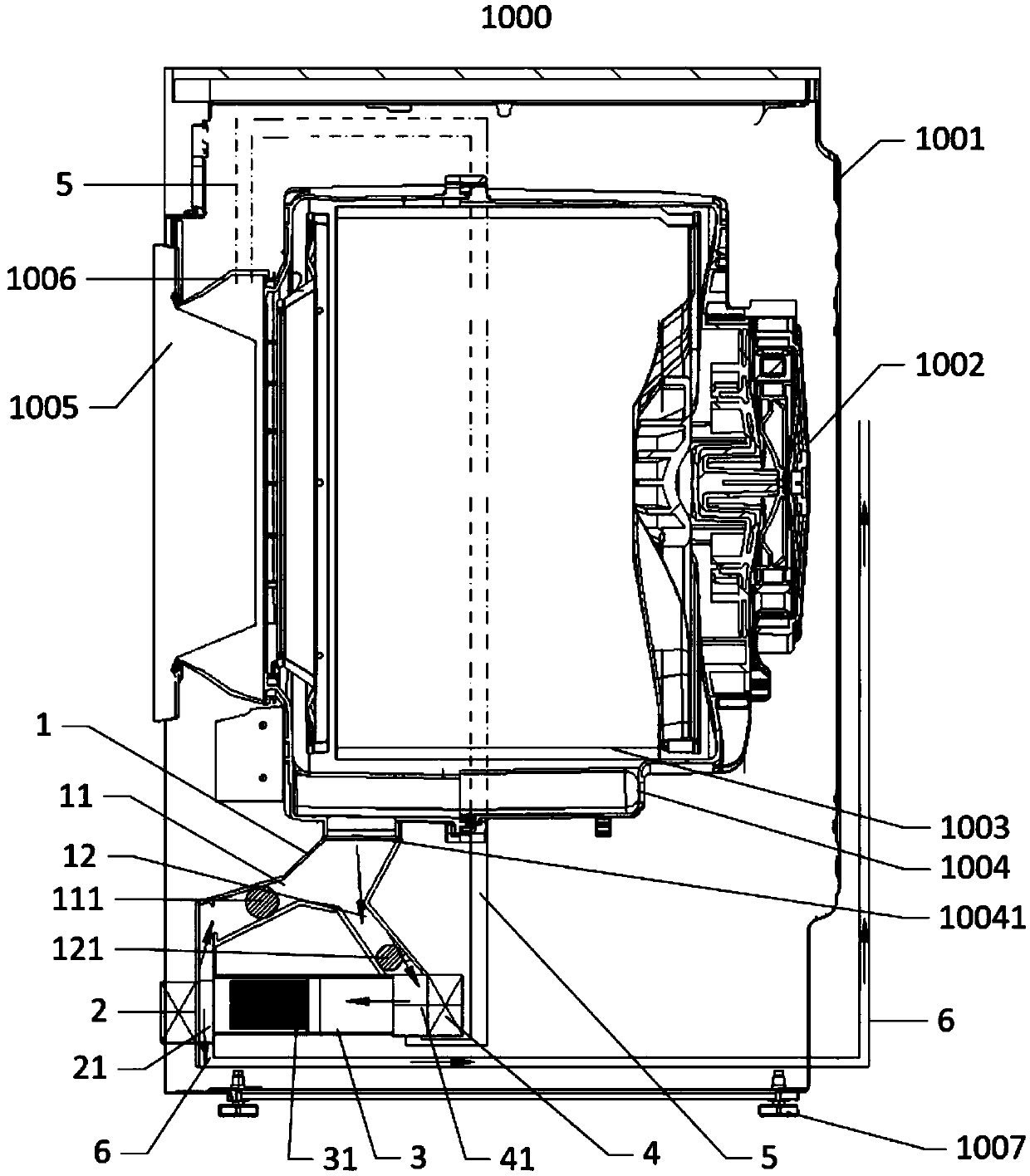 Lint filter assembly and washing apparatus equipped with same