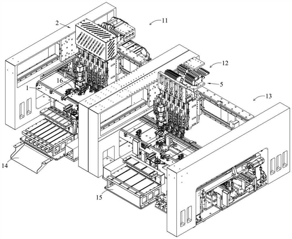 An assembly and glue-applied integrated assembly line