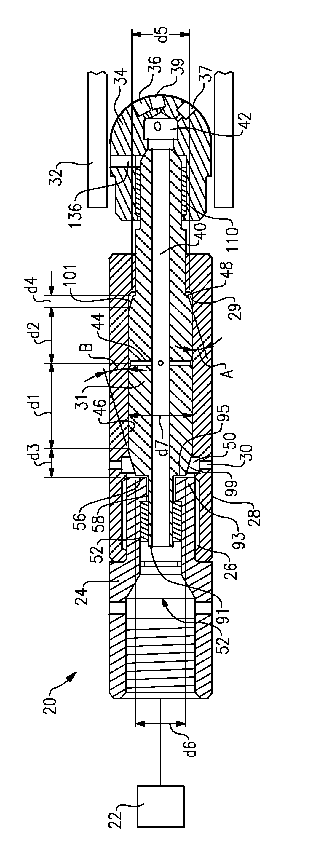 Rotating fluid nozzle for tube cleaning system