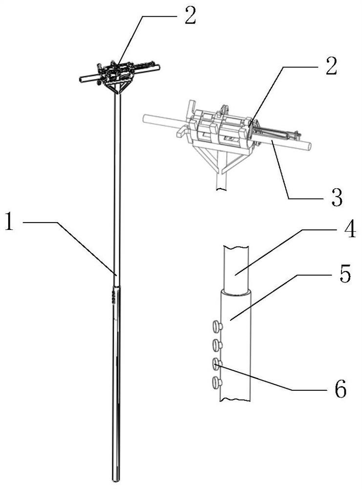 Device for removing foreign matters hung on wire