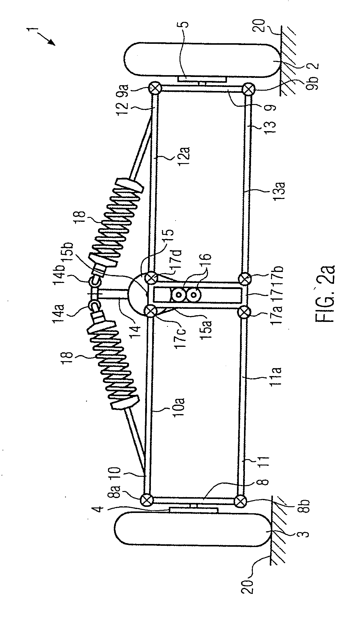 Suspension tilting module for a wheeled vehicle and a wheeled vehicle equipped with such a suspension tilting module