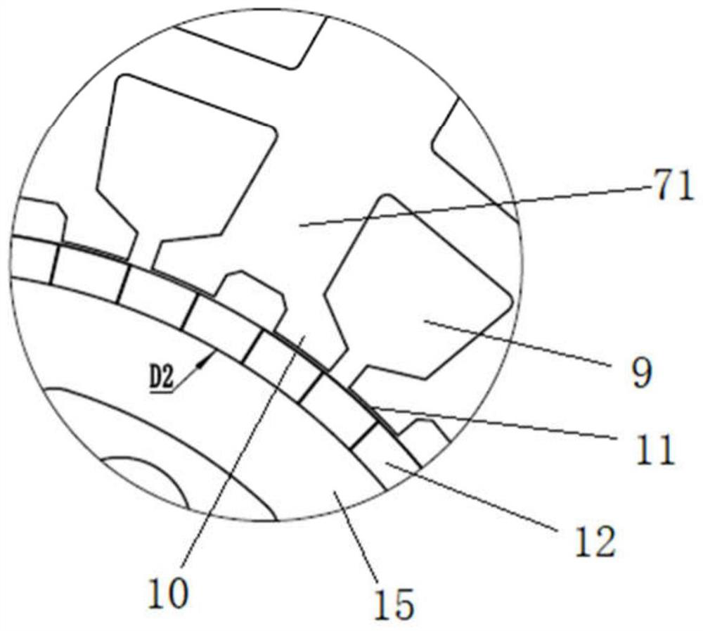 A high power density in-wheel motor structure