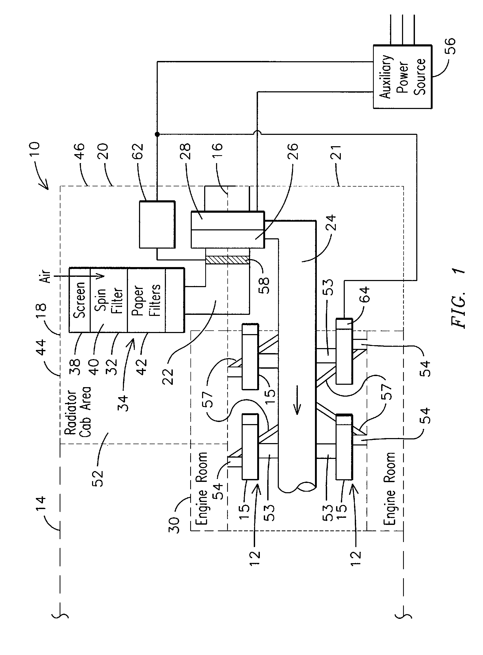 System and method for segregating an energy storage system from piping and cabling on a hybrid energy vehicle