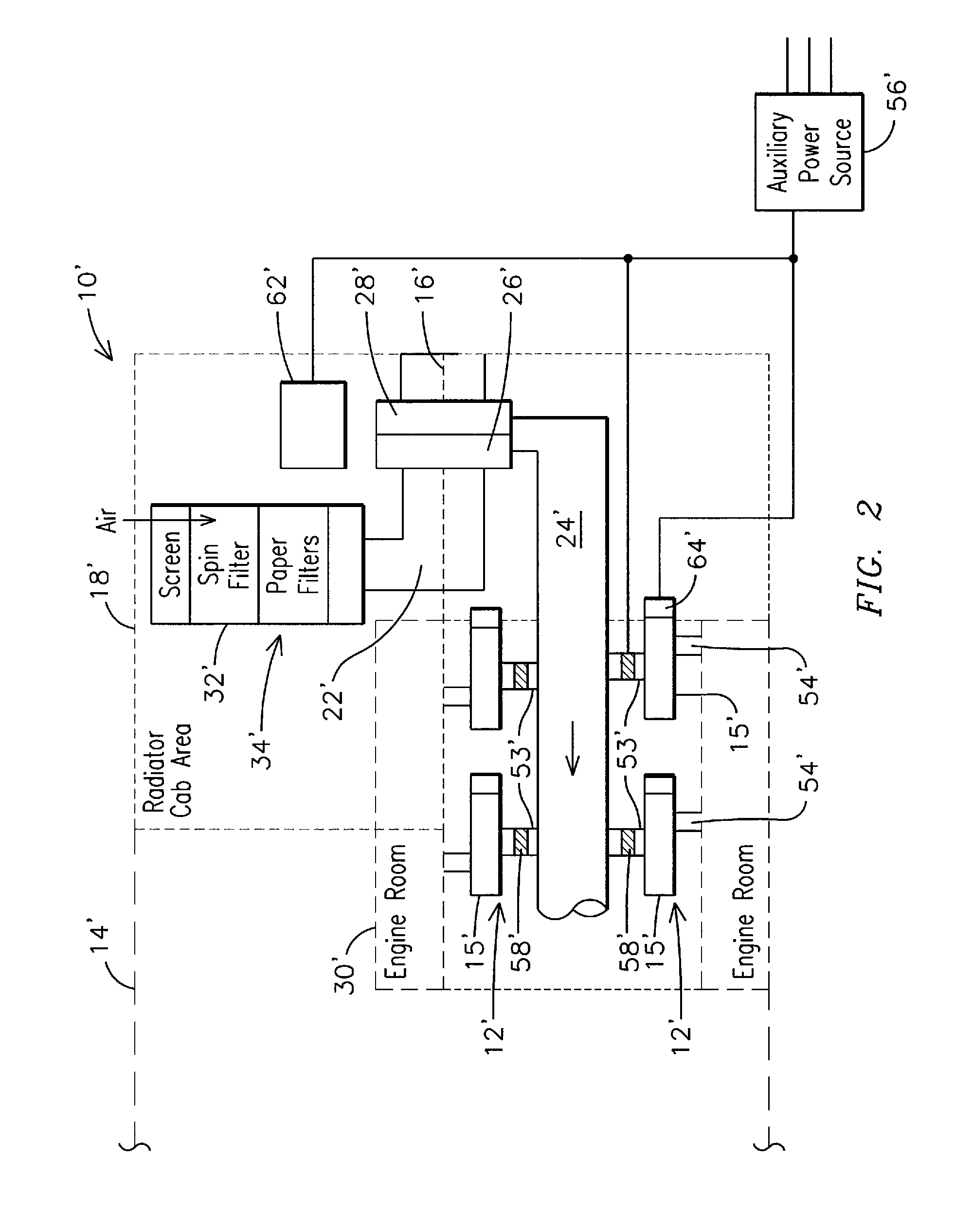 System and method for segregating an energy storage system from piping and cabling on a hybrid energy vehicle