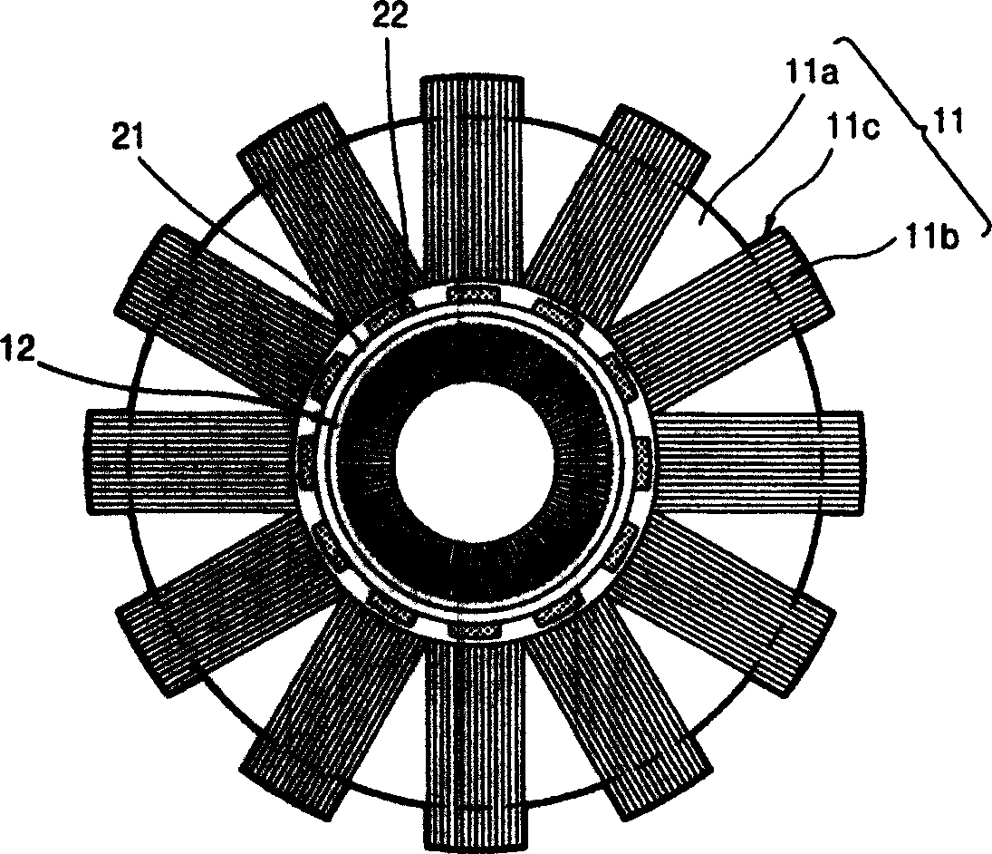 Outside stator for planar motor