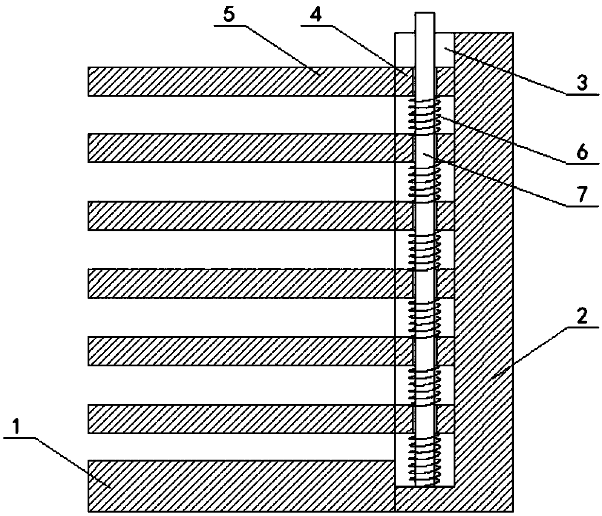 Steel sheet stacking device for wind turbine tower barrel production