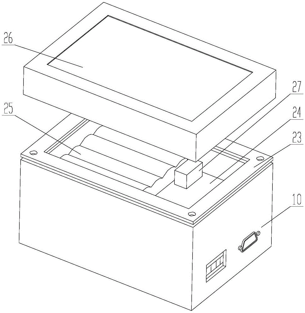Double-shaft type stirring debubbler used for vacuum box