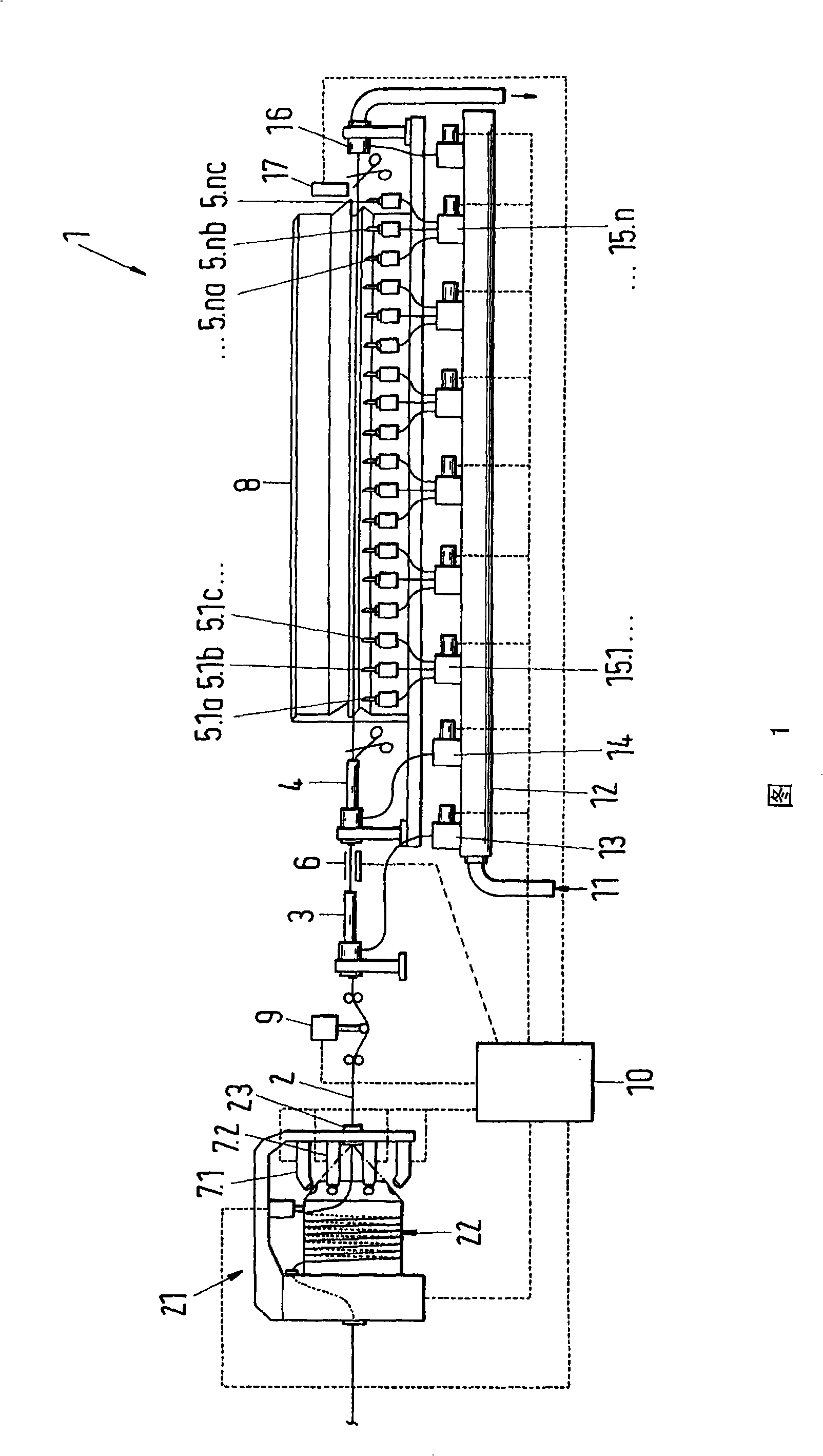 Method and device for inserting weft thread into a loom