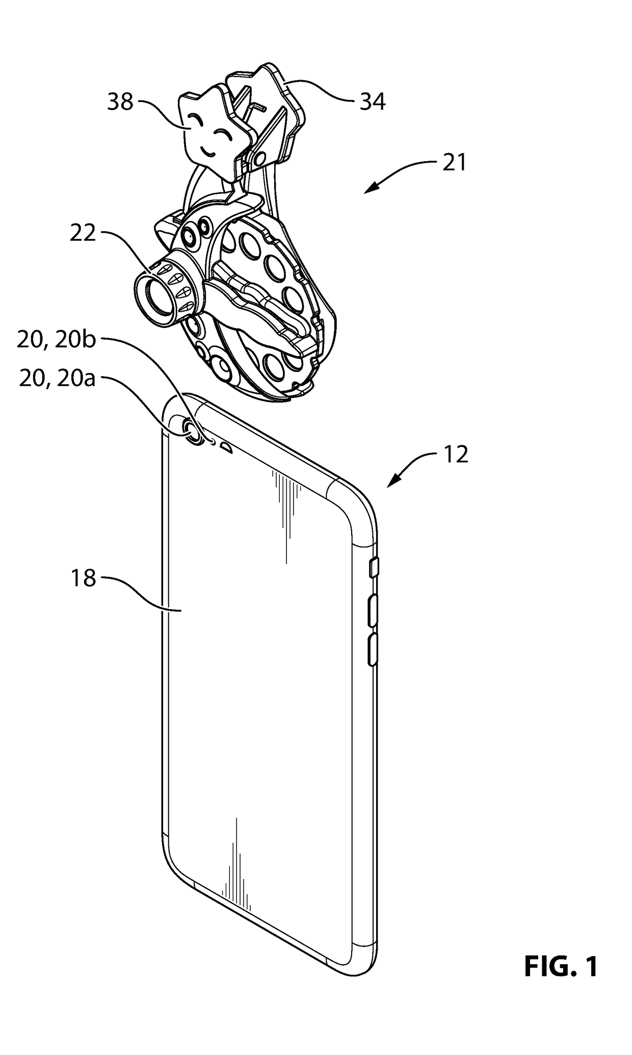 Clip for mounting external device to electronic device