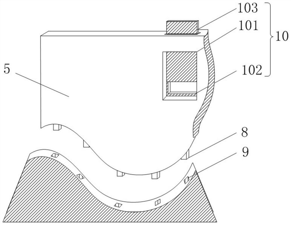 A barrier lake simulation device and method