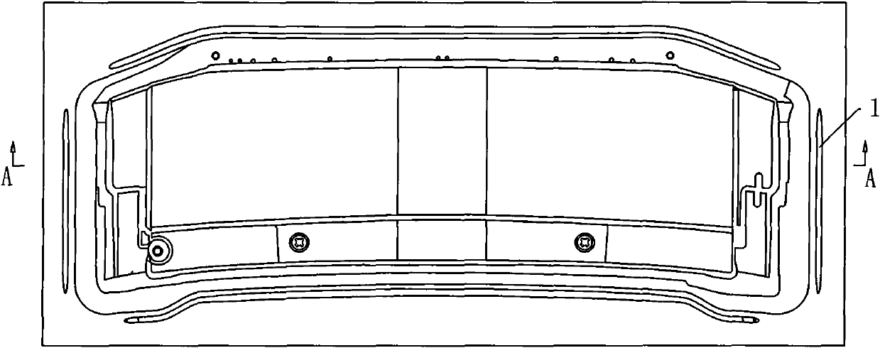Method for stamping dash middle board of automobile