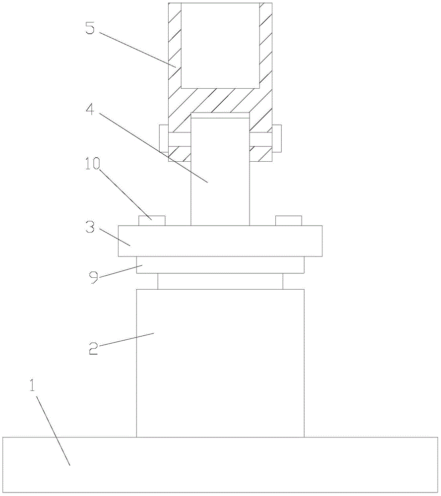 Lift type display supporting device