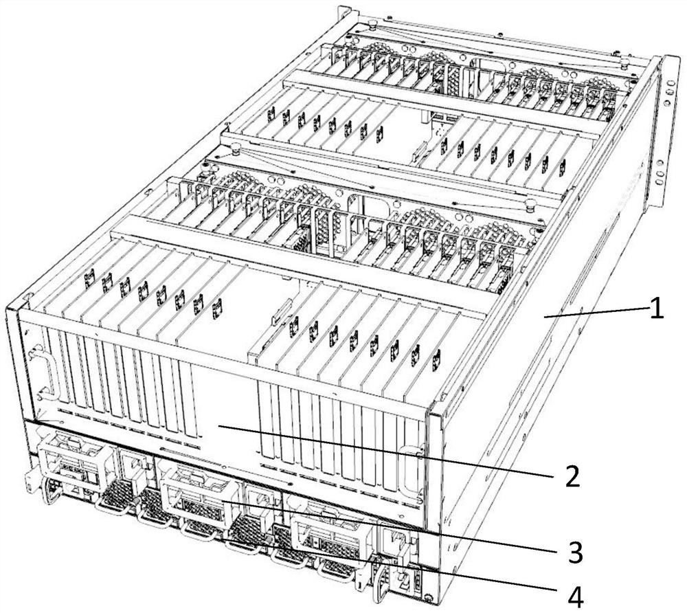 Drawer type high-density FPGA cloud platform case