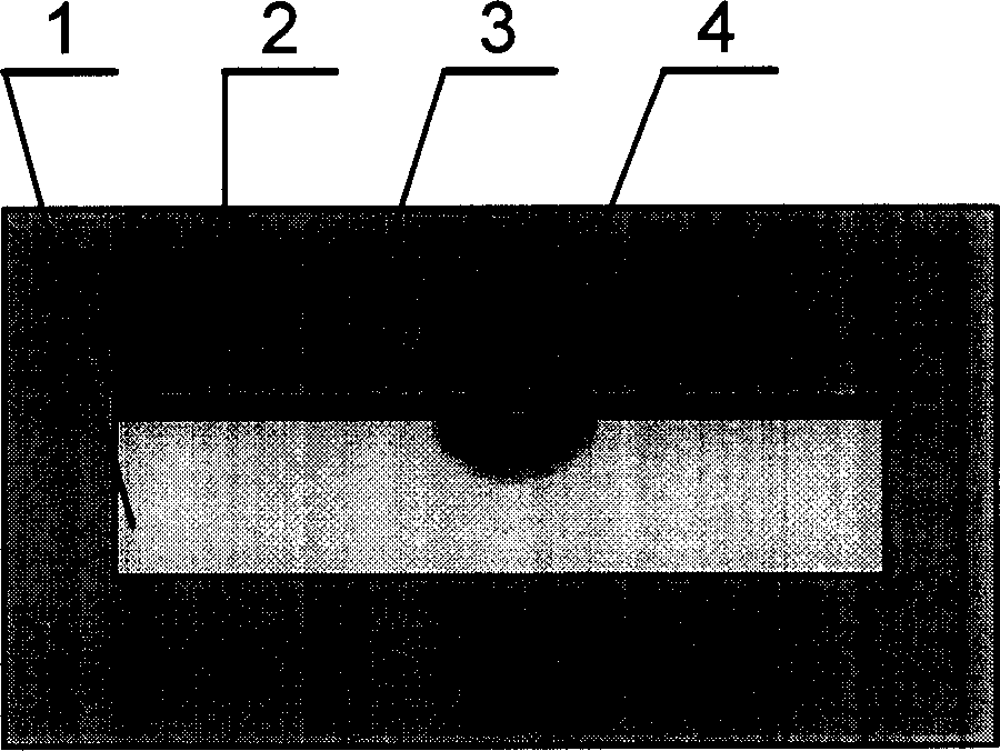 Method for preparing glass waveguide by single-side molten salt electric field assistant ion exchange