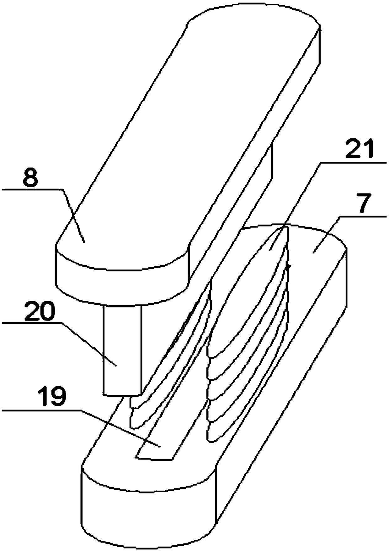 Bidirectional conveying tool of rock wool boards for combined underground diaphragm wall