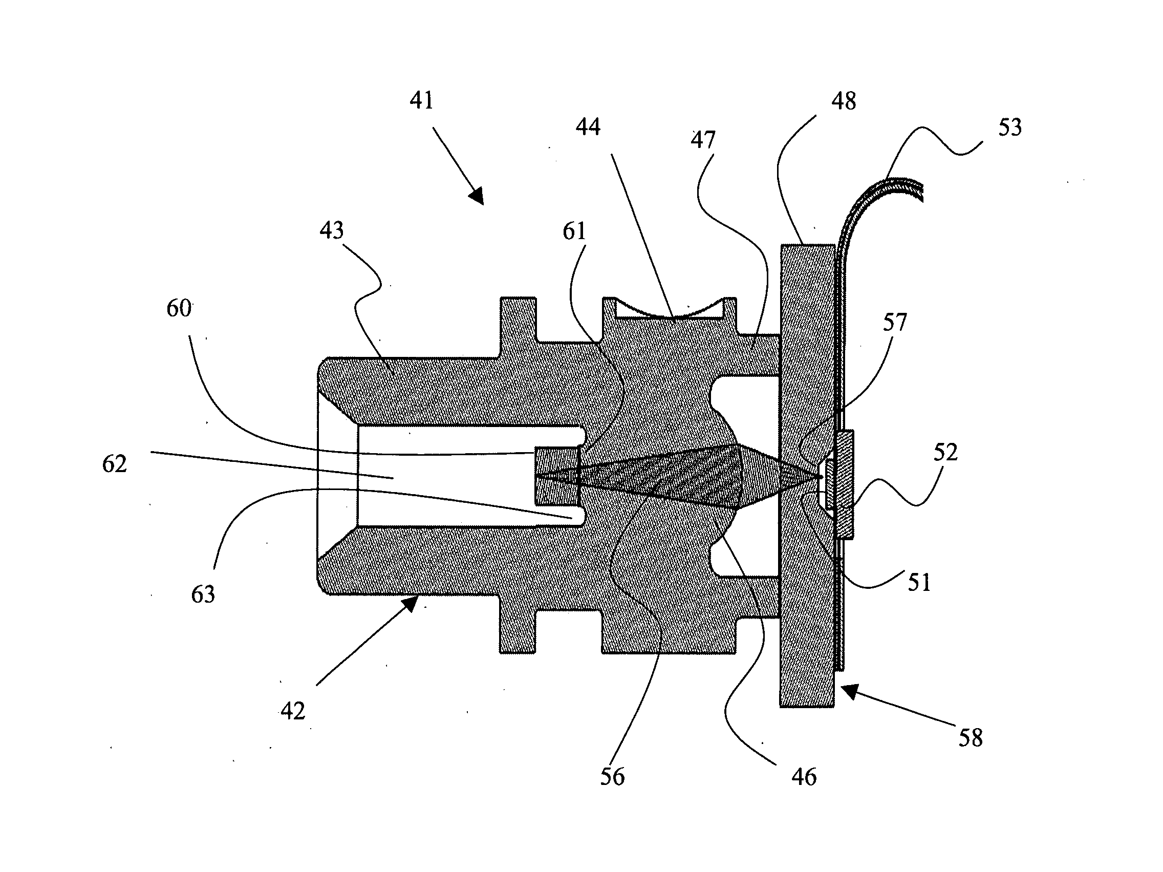 Receiver optical sub-assembly with reduced back reflection
