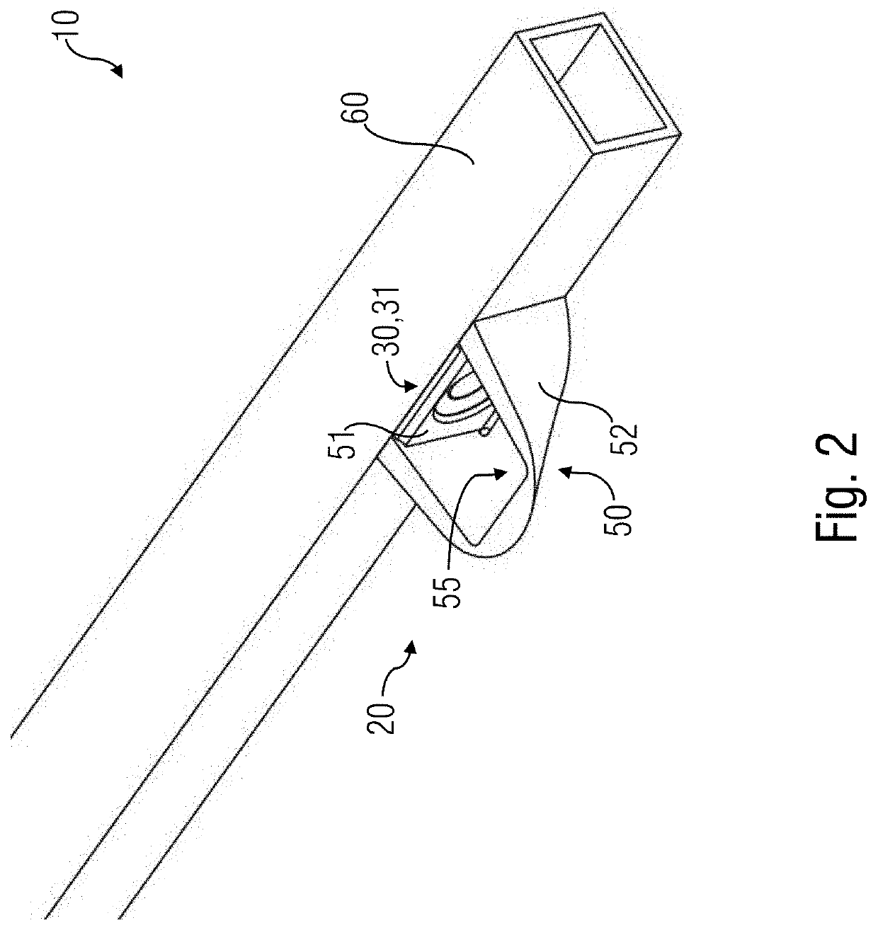 Distance measurement system for a vehicle