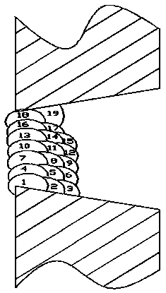 Large-gap argon arc welding bottom sealing repair method for carbon steel pipeline and container