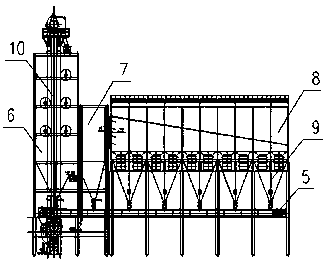 Device used for running of one-side tower of dense-phase tower desulfuration equipment