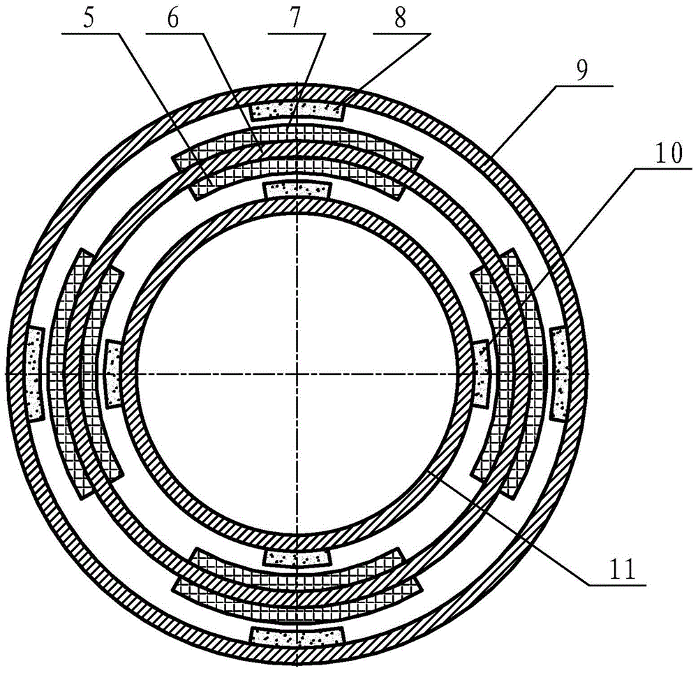 Double-magnetic-circuit permanent magnet type limited angle motor