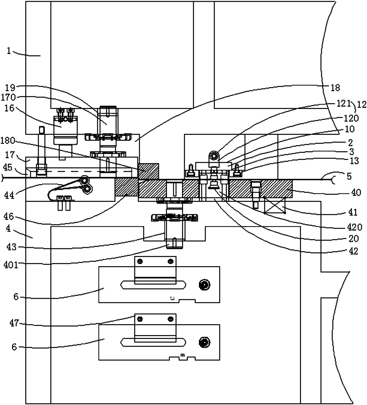 In-mold quick-changing inductive character code structure device