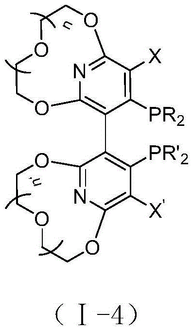 Novel pyridyl crown ether-containing chiral diphosphine ligand and application thereof in asymmetric catalytic reaction