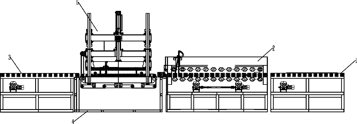 Thin plate type quenching production line