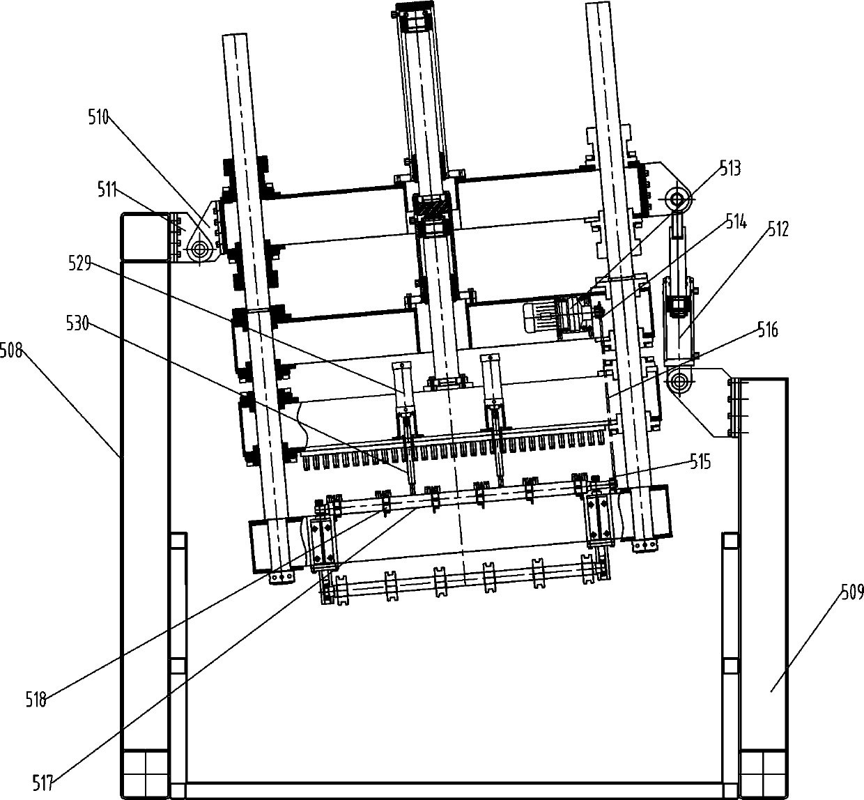 Thin plate type quenching production line