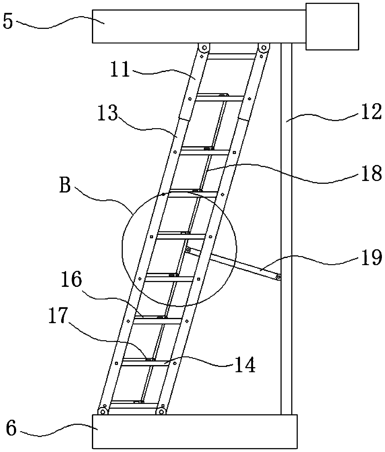 Boiler overhauling device suitable for heat power station workshop