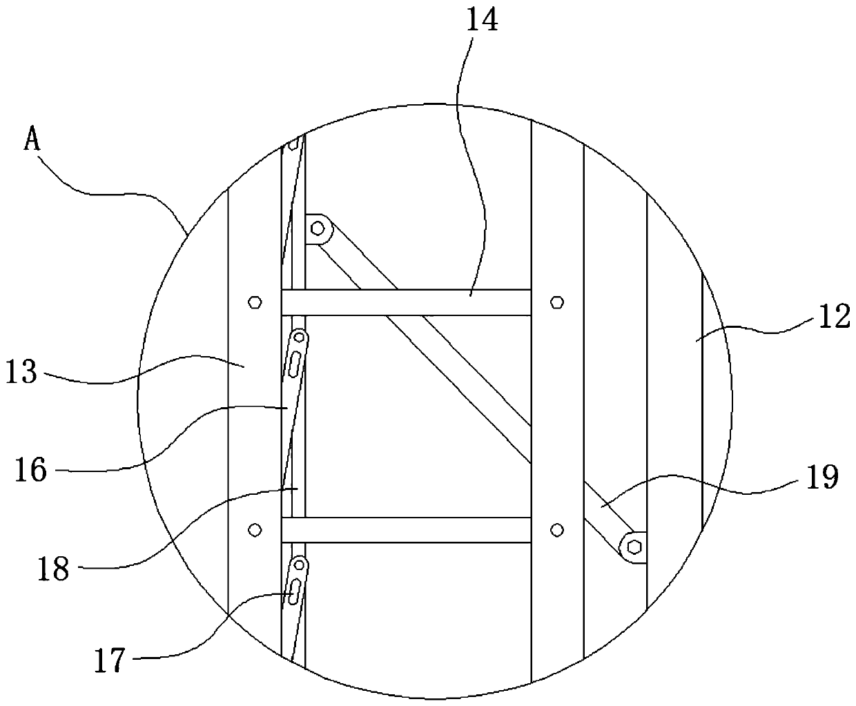 Boiler overhauling device suitable for heat power station workshop