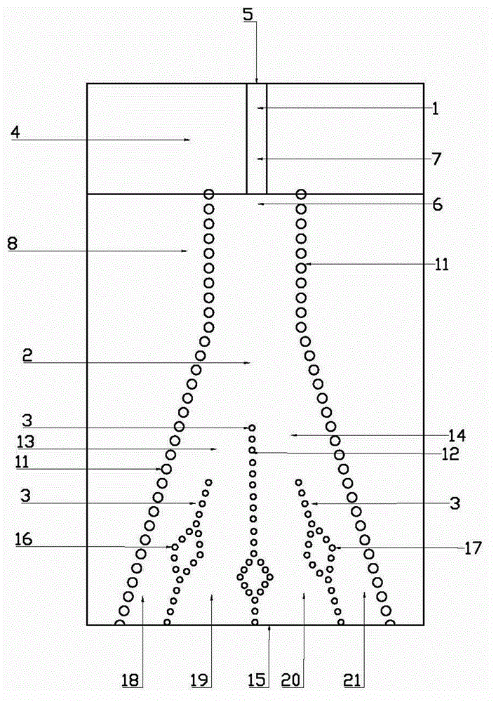 Planar horn antenna for phase amplitude calibration