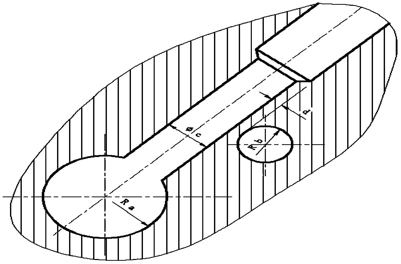 Method for measuring minimum wall thickness between holes