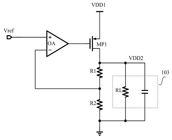 Output dynamic regulation circuit of low dropout linear regulator (LDO)