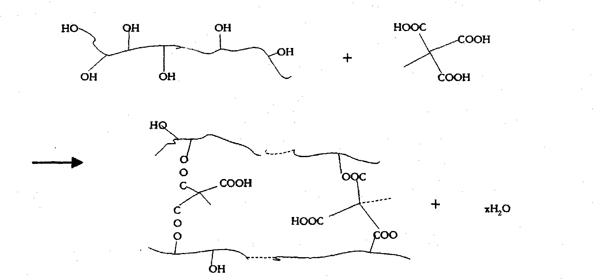Polymeric composition for cellulosic materials binding and modification