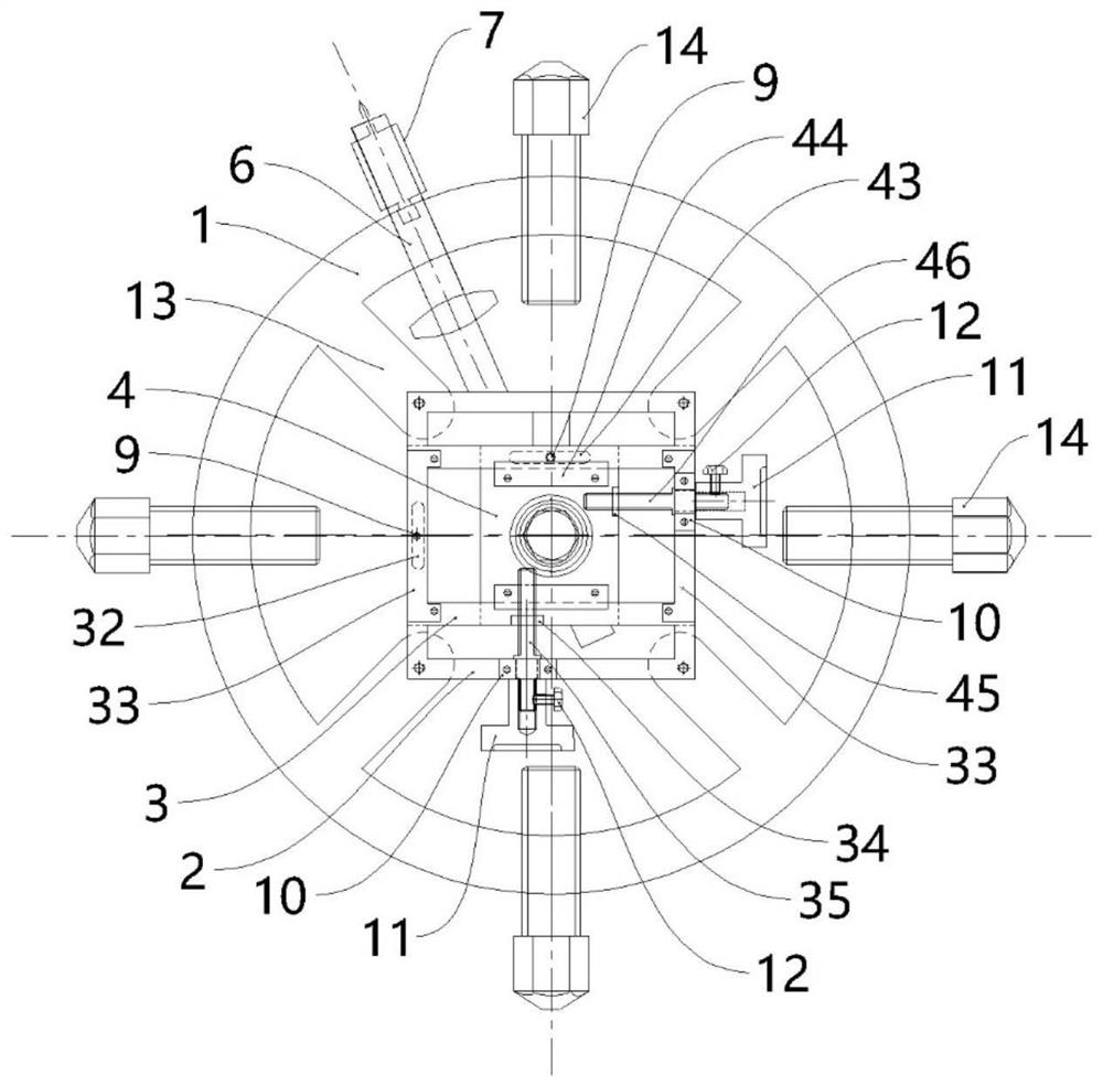 Rapid centering tool for stern tube device