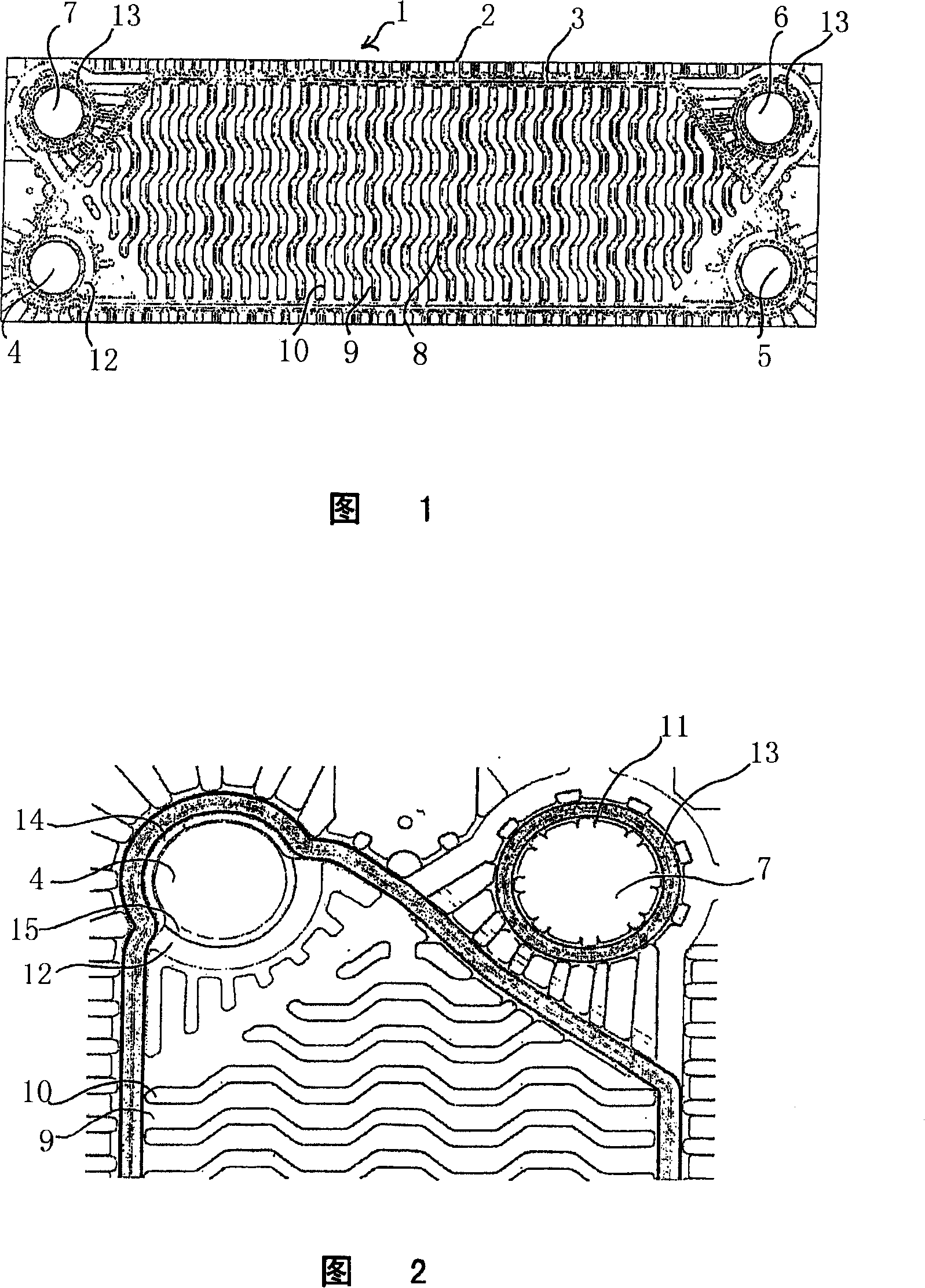 Gasket assembly for plate heat exchanger