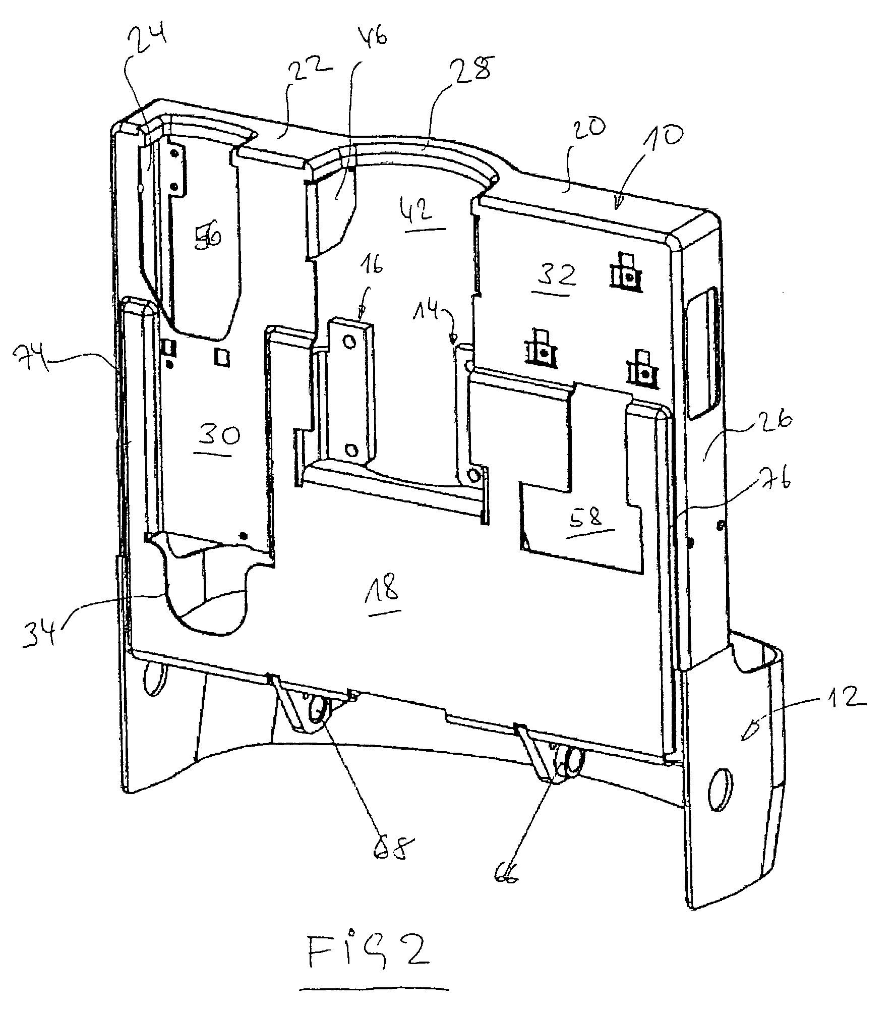 Frame for the drive unit of an industrial truck, particularly a stacker lift truck
