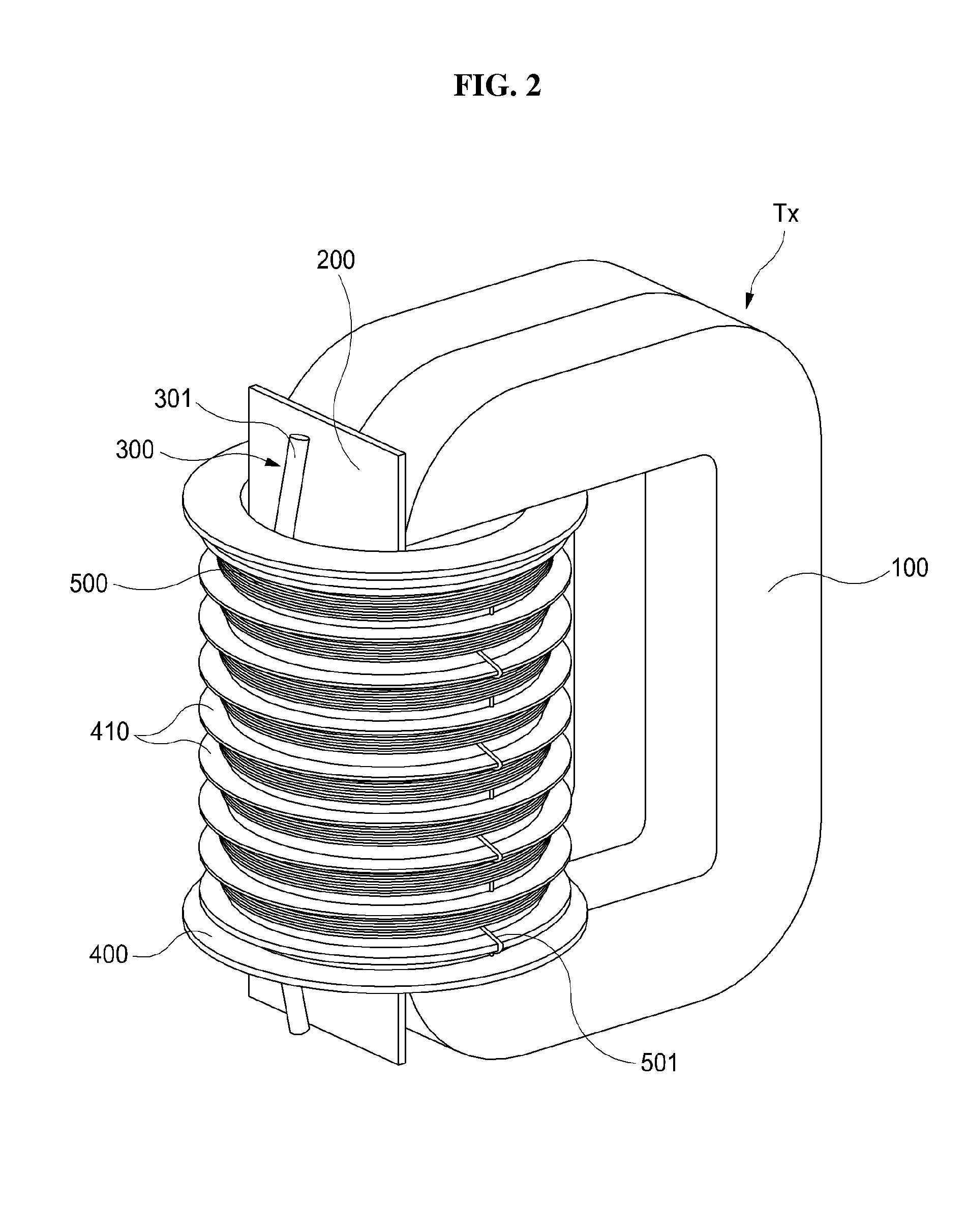 Transformer and high voltage power supply apparatus having the same